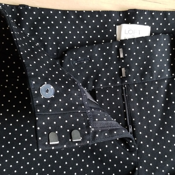 Ann Taylor Loft polka dot pants - Picture 3 of 8